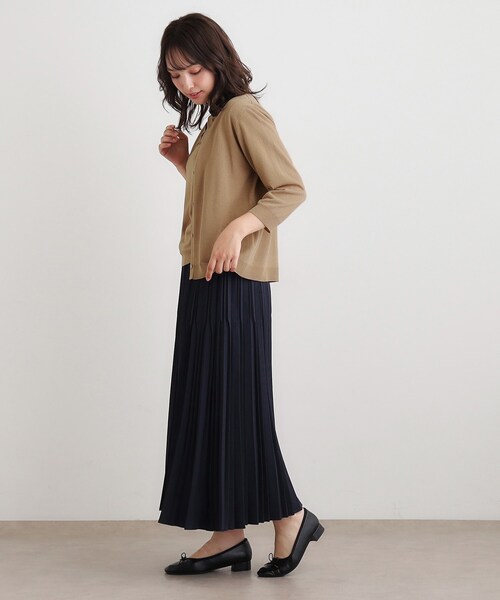 LAURA ASHLEY(ローラアシュレイ)の「【ラメ/アンサンブル可】ニットカーディガン(カーディガン/ボレロ・レディース・チャコールグレー/ベージュ・38/40)」の9枚目の写真