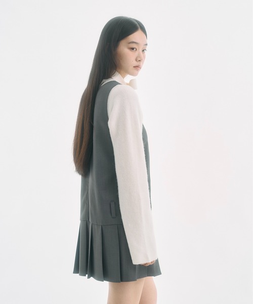 セール】low waist mini pleats dress / ローウエストミニ丈プリーツ