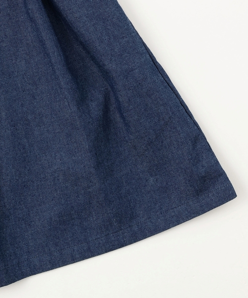 sense of wonder（センスオブワンダー）の「デニムスモッキングジャンパースカート（ジャンパースカート・キッズ・ネイビー・120cm/130cm/90cm/100cm/110cm/80ｃｍ）」の7枚目の写真