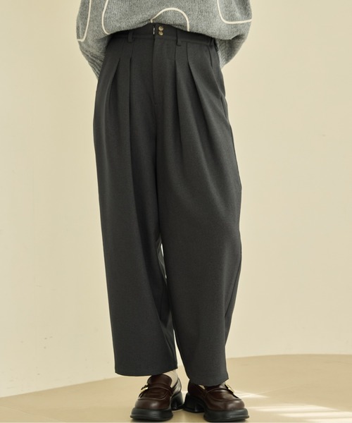 wide cocoon slacks pants/ワイドコクーンスラックスパンツ