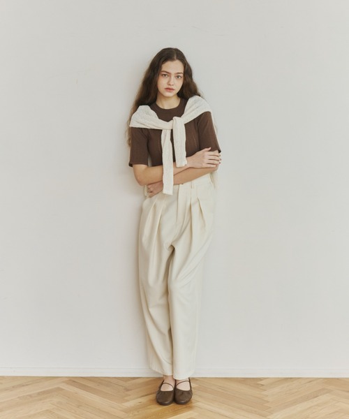 wide cocoon slacks pants/ワイドコクーンスラックスパンツ