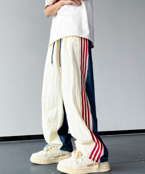 MGV（エムジーヴィー）の「マルチカラーサイドラインパンツ（その他パンツ・メンズ・ネイビー・LARGE/X-LARGE/MEDIUM）」の3枚目の写真