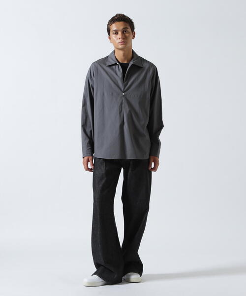 Toironier(トワロニエ)の「Toironier/トワロニエ/2Button Skipper Shirts(シャツ/ブラウス・メンズ・チャコールグレー/ブラック/ブルー・1/2)」の8枚目の写真