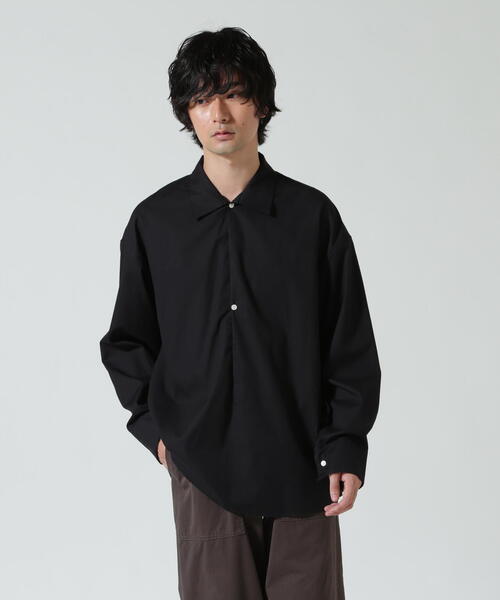 Toironier（トワロニエ）の「Toironier/トワロニエ/2Button Skipper Shirts（シャツ/ブラウス・メンズ・チャコールグレー/ブラック/ブルー・1/2）」の20枚目の写真