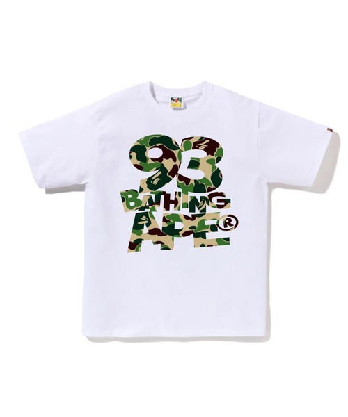 A BATHING APE(アベイシングエイプ)の「ABC CAMO 93 BATHING APE TEE(Tシャツ/カットソー・メンズ・ブラック×ブルー/ホワイト×ピンク/ブラック×ピンク/ホワイト×グリーン/ホワイト×ブルー/ブラック×グリーン・SMALL/LARGE/X-LARGE/MEDIUM/XX-LARGE/XXX-LARGE)」の2枚目の写真