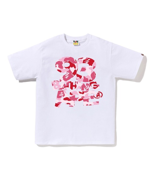 A BATHING APE(アベイシングエイプ)の「ABC CAMO 93 BATHING APE TEE(Tシャツ/カットソー・メンズ・ブラック×ブルー/ホワイト×ピンク/ブラック×ピンク/ホワイト×グリーン/ホワイト×ブルー/ブラック×グリーン・SMALL/LARGE/X-LARGE/MEDIUM/XX-LARGE/XXX-LARGE)」の4枚目の写真