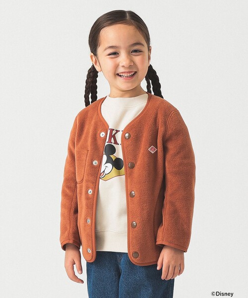 DANTON(댄턴)의 「DANTON / 플리스 재킷 2025 FW(105~135 cm)(그 외 아우터)」｜오렌지계 그 외 6