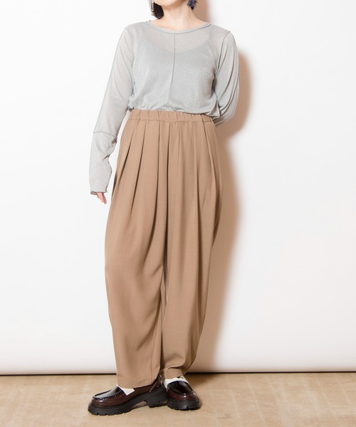 OSMOSIS(オズモーシス)の「タックパンツ(その他パンツ・レディース・グレー/ベージュ/ブラック・ONE SIZE)」の21枚目の写真