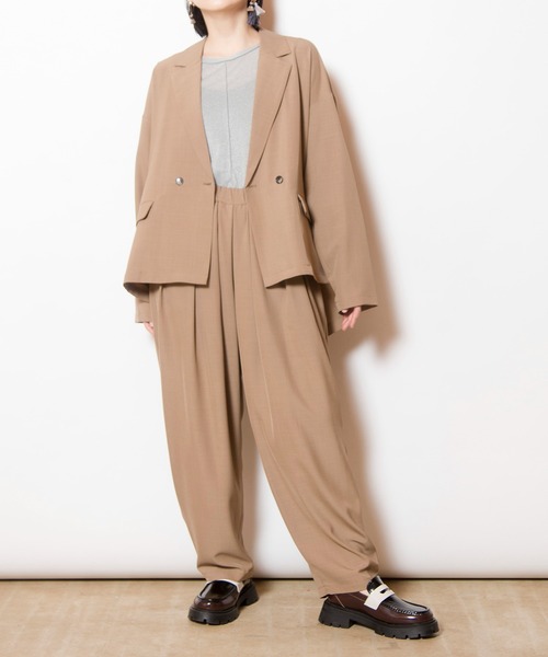 OSMOSIS(オズモーシス)の「タックパンツ(その他パンツ・レディース・グレー/ベージュ/ブラック・ONE SIZE)」の22枚目の写真