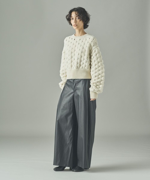 Curensology（カレンソロジー）/ポコポコバックリボンニットプルオーバー セール】Curensology(カレンソロジー)/ポコポコバックリボンニットプル