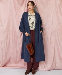 JETSET SOLO PLUS （ジェットセットソロプラス）の「【FONT LAB】バイカラーリブスリーブコート（トレンチコート）」