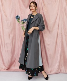 JETSET SOLO PLUS （ジェットセットソロプラス）の「【FONT LAB】バイカラーリブスリーブコート（トレンチコート）」