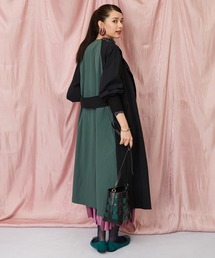 JETSET SOLO PLUS （ジェットセットソロプラス）の「【FONT LAB】バイカラーリブスリーブコート（トレンチコート）」