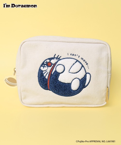 I'M DORAEMON/【WEB限定】サガラ刺繍ボックスポーチ（ポーチ