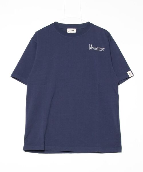 MANASTASH(マナスタッシュ)の「MANASTASH/マナスタッシュ/MANA EMB LOGO TEE(Tシャツ/カットソー・メンズ・ベージュ/ホワイト/ネイビー/ブラック・S/XL/M/L)」の4枚目の写真