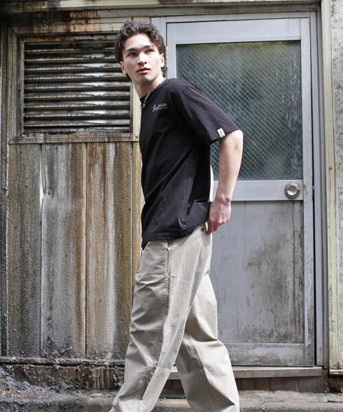 MANASTASH(マナスタッシュ)の「MANASTASH/マナスタッシュ/MANA EMB LOGO TEE(Tシャツ/カットソー・メンズ・ベージュ/ホワイト/ネイビー/ブラック・S/XL/M/L)」の10枚目の写真