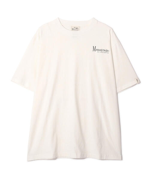 MANASTASH(マナスタッシュ)の「MANASTASH/マナスタッシュ/MANA EMB LOGO TEE(Tシャツ/カットソー・メンズ・ベージュ/ホワイト/ネイビー/ブラック・S/XL/M/L)」の11枚目の写真