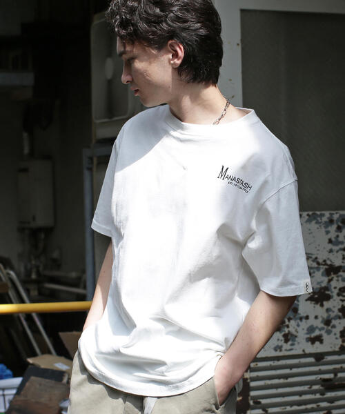 MANASTASH(マナスタッシュ)の「MANASTASH/マナスタッシュ/MANA EMB LOGO TEE(Tシャツ/カットソー・メンズ・ベージュ/ホワイト/ネイビー/ブラック・S/XL/M/L)」の12枚目の写真