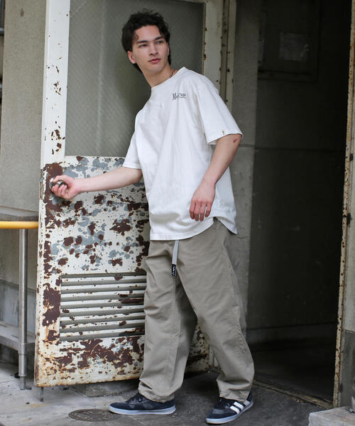 MANASTASH(マナスタッシュ)の「MANASTASH/マナスタッシュ/MANA EMB LOGO TEE(Tシャツ/カットソー・メンズ・ベージュ/ホワイト/ネイビー/ブラック・S/XL/M/L)」の15枚目の写真