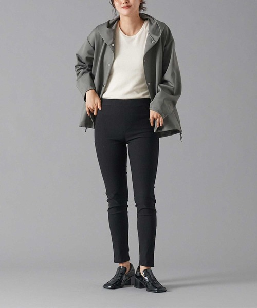 Tuche(トゥシェ)の「Tuche/トゥシェ ストレートパンツ レーヨン混素材 ストレッチ(その他パンツ・レディース・ブラック/オリーブ/ネイビー/ベージュ・MEDIUM/LARGE/X-LARGE)」の1枚目の写真