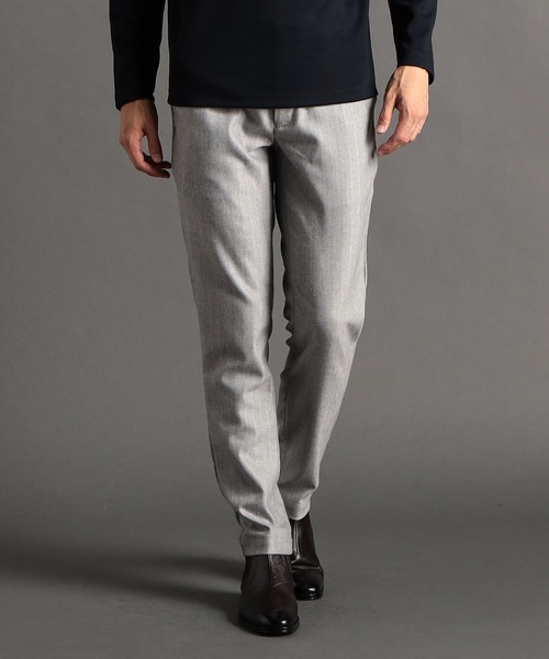 MONSIEUR NICOLE(ムッシュニコル)の「【ex/tra】ウールストレッチヘリンボン トラックパンツ(その他パンツ・メンズ・ブルーグレー/ネイビー/グレー/チャコールグレー/ホワイト・MEDIUM/LARGE/X-LARGE/SMALL)」の3枚目の写真