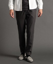 【ex/tra】ウールストレッチヘリンボン トラックパンツ