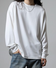 UVカット ソフトタッチ ストレッチ ワイドシルエット リブ付 ロンTEE