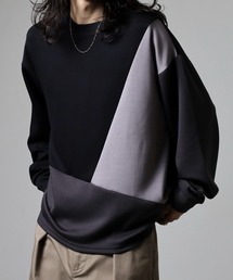 UVカット ソフトタッチ ストレッチ ワイドシルエット リブ付 ロンTEE