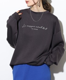 UVカット ソフトタッチ ストレッチ ワイドシルエット リブ付 ロンTEE