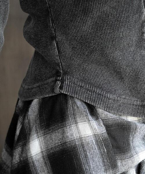 WEGO(ウィゴー)の「WEGO/【25年秋冬新作】ヴィンテージウォッシュネックリボントップス(Tシャツ/カットソー・レディース・ブラウン・FREE)」の18枚目の写真