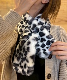 Roen ラビットファーマフラー　レオパード roen レオパード ラビットファーマフラー ロエン 2025年最新