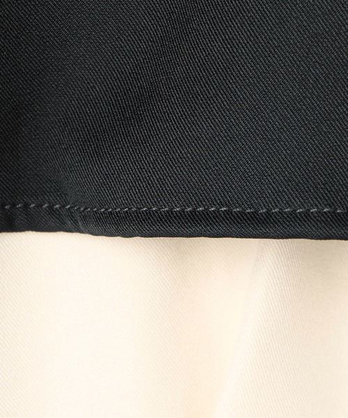 NICOLE CLUB（ニコル　クラブ）の「バイカラーケープ風ワンピース（ワンピース・レディース・ネイビー/グリーン/オフホワイト・MEDIUM）」の22枚目の写真