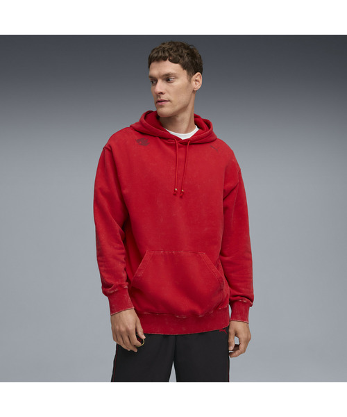 Puma フード付きジャージ サイズLレッド/ブラック Puma フード付きジャージ サイズLレッド/ブラック PUMA フード付き