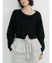 jouetie | ローズモチーフコンパクトカーデ【セットアップ対応】(ニット/セーター)