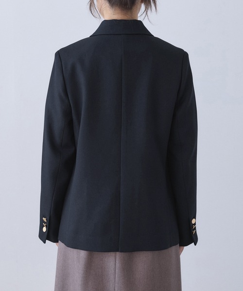 美品✨ルールロジェット 金ボタン ジャケット ビッグカラー ライトベージュ S 美品✨ルールロジェット 金ボタン ジャケット ビッグカラー ライト