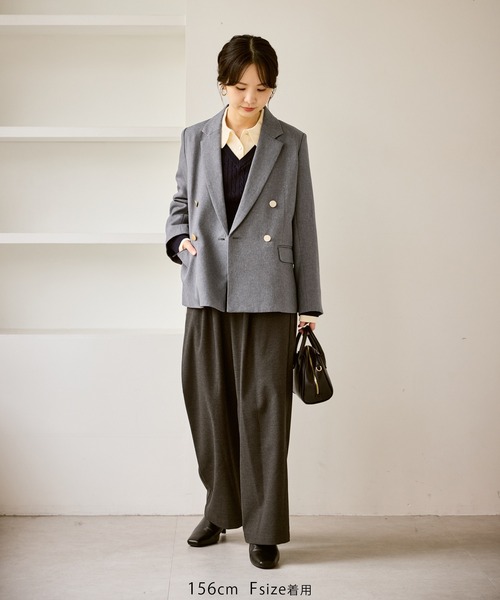 低身長・小柄さんサイズ】レディハンサムシリーズ ウールライク金