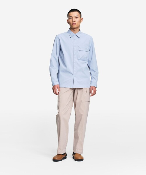 AIGLE(エーグル)の「撥水 ジップポケットオーバーシャツ(シャツ/ブラウス・メンズ・ブラック/ライトブルー・XL/M/S/L)」の8枚目の写真