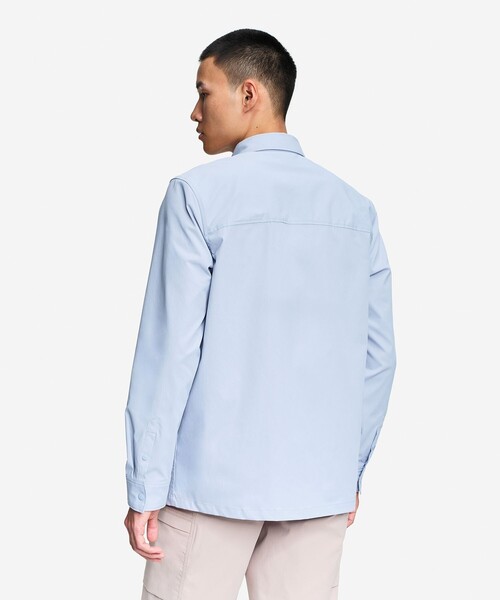 AIGLE(エーグル)の「撥水 ジップポケットオーバーシャツ(シャツ/ブラウス・メンズ・ブラック/ライトブルー・XL/M/S/L)」の9枚目の写真