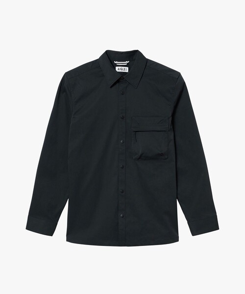 AIGLE(エーグル)の「撥水 ジップポケットオーバーシャツ(シャツ/ブラウス・メンズ・ブラック/ライトブルー・XL/M/S/L)」の11枚目の写真