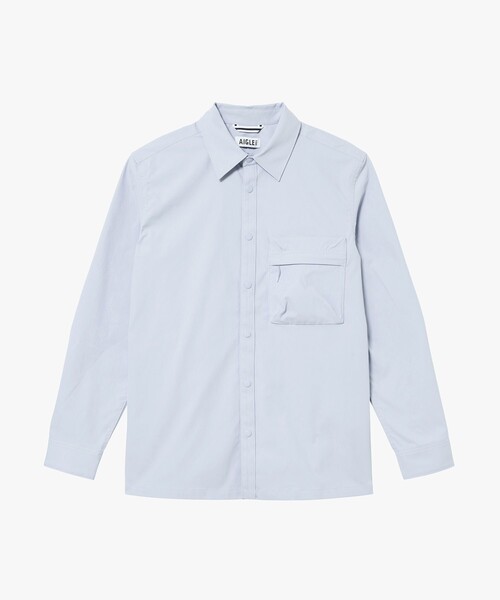 AIGLE(エーグル)の「撥水 ジップポケットオーバーシャツ(シャツ/ブラウス・メンズ・ブラック/ライトブルー・XL/M/S/L)」の19枚目の写真