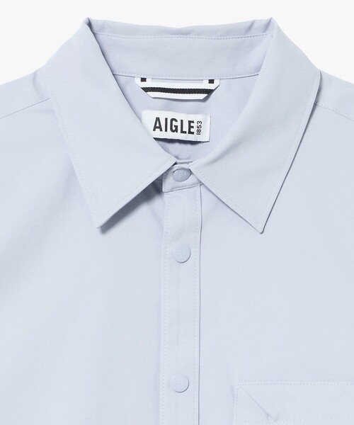 AIGLE(エーグル)の「撥水 ジップポケットオーバーシャツ(シャツ/ブラウス・メンズ・ブラック/ライトブルー・XL/M/S/L)」の21枚目の写真