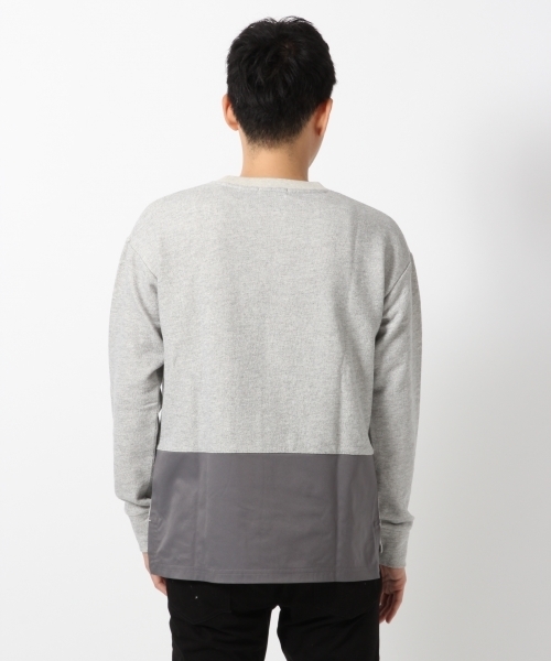 GLOBAL WORK（グローバルワーク）の「フハクキリカエポケスウェット/707169（スウェット・メンズ・グレー/ネイビー・MEDIUM/LARGE/SMALL/X-LARGE）」の11枚目の写真