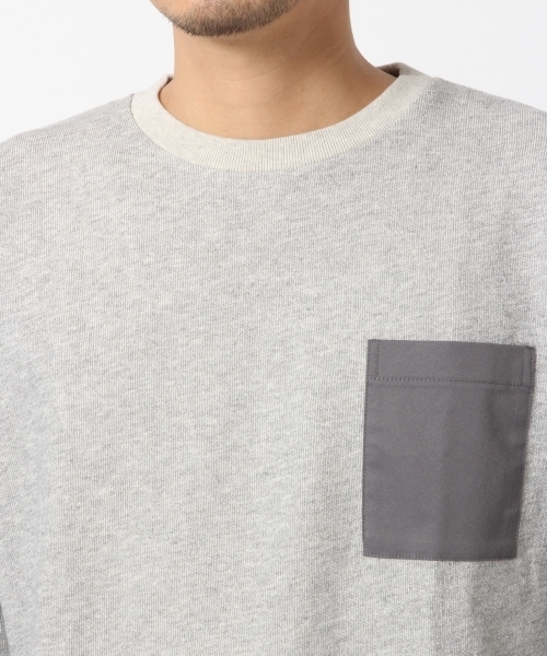 GLOBAL WORK（グローバルワーク）の「フハクキリカエポケスウェット/707169（スウェット・メンズ・グレー/ネイビー・MEDIUM/LARGE/SMALL/X-LARGE）」の13枚目の写真