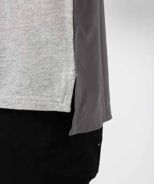 GLOBAL WORK（グローバルワーク）の「フハクキリカエポケスウェット/707169（スウェット・メンズ・グレー/ネイビー・MEDIUM/LARGE/SMALL/X-LARGE）」の3枚目の写真