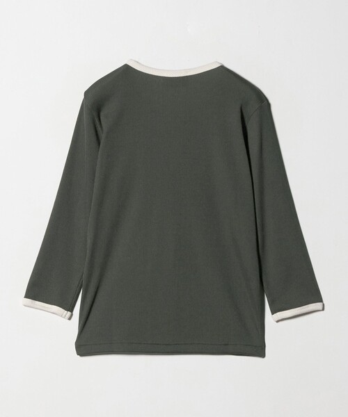 UNITED ARROWS（ユナイテッドアローズ）の「リブ バイカラー パイピング カットソー（Tシャツ/カットソー・レディース・オフホワイト/ダークブラウン/ダークグレー/ネイビー/ベージュ・FREE）」の20枚目の写真