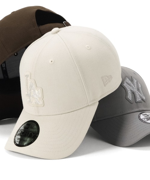 NEW ERA(ニューエラ)の「ニューエラキャップ 9FORTY ラインストーンMLB ONSPOTZ別注(キャップ・レディース・ブラック/ブラック系/ピンク/ホワイト/グレー/カーキ/パープル/ブルー/ピンク系その他2/ピンク系その他/ブラウン/ホワイト系/ベージュ/グレー系その他・FREE)」の3枚目の写真