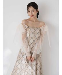 dazzlin | レースリボンオフショルドレス(ドレス)