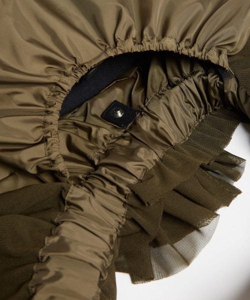 gomme（ゴム）の「フリルバッグ（ショルダーバッグ・レディース・ブラック/カーキ・FREE）」の5枚目の写真