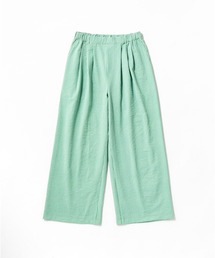 [L's]LONG WIDE PANTS SEERSUCKER STRIPE/ロングワイドパンツ シアサッカーストライプ