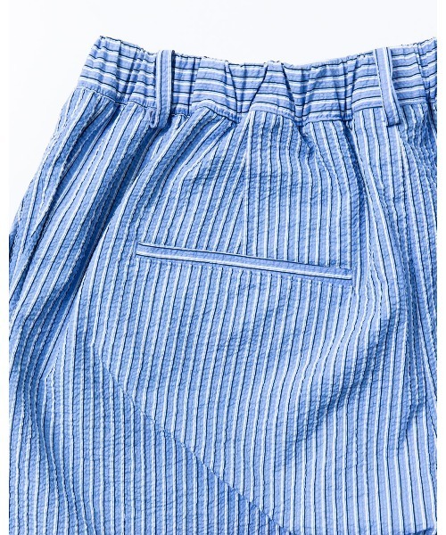 THOUSAND MILE（サウザンドマイル）の「[L's]LONG WIDE PANTS SEERSUCKER STRIPE/ロングワイドパンツ シアサッカーストライプ（その他パンツ・レディース・ブルー系その他/オレンジ系その他/グリーン系その他・L/M）」の13枚目の写真